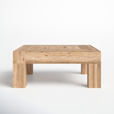 Latitude Run® Carsjen Chunky Leg Squared Coffee Table & Reviews | Wayfair